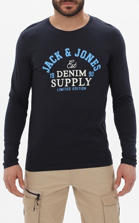 JACK & JONES-Ανδρική μπλούζα JACK & JONES 12210821 μπλε